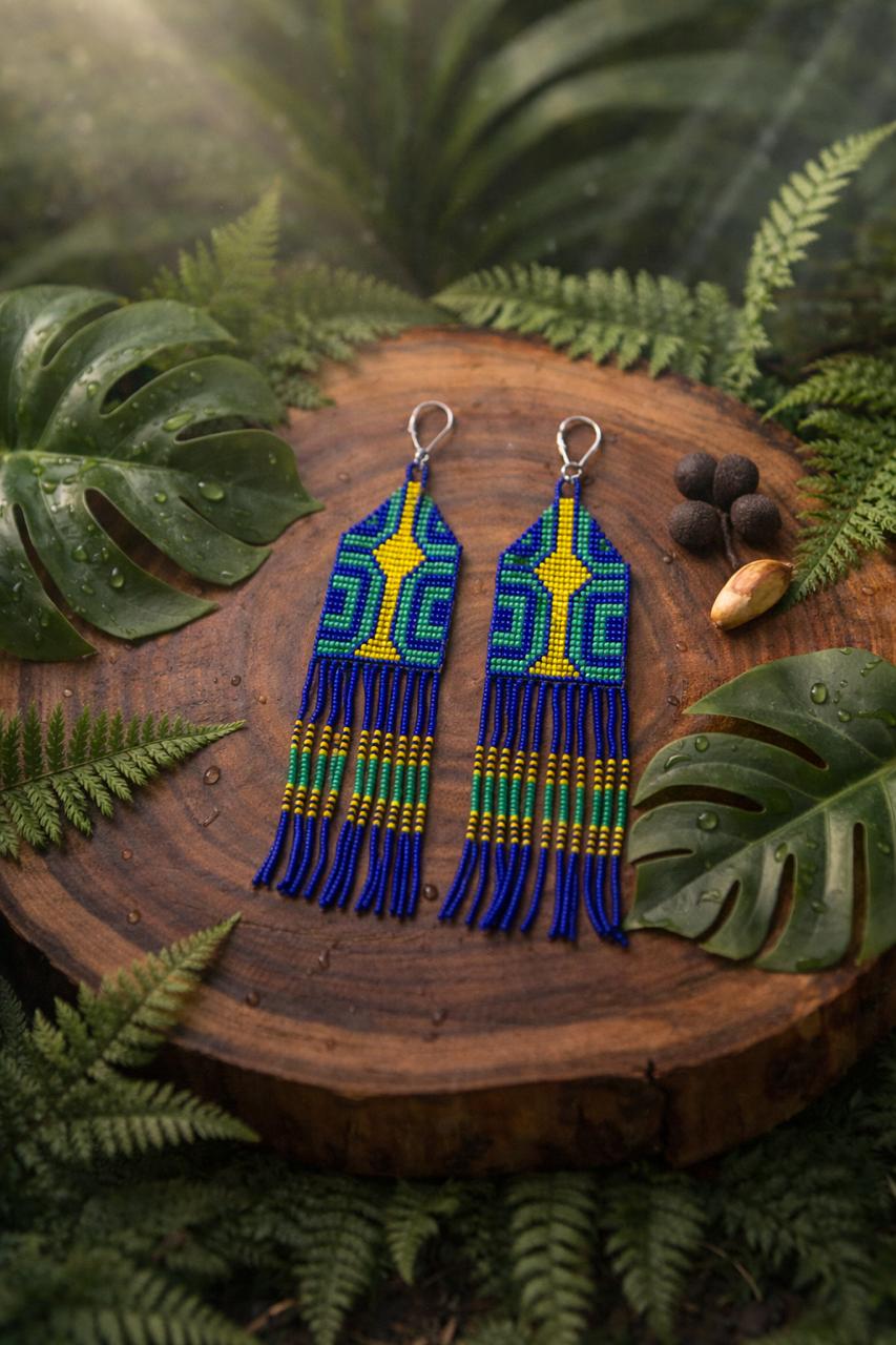 Brincos indígena JAGUARA