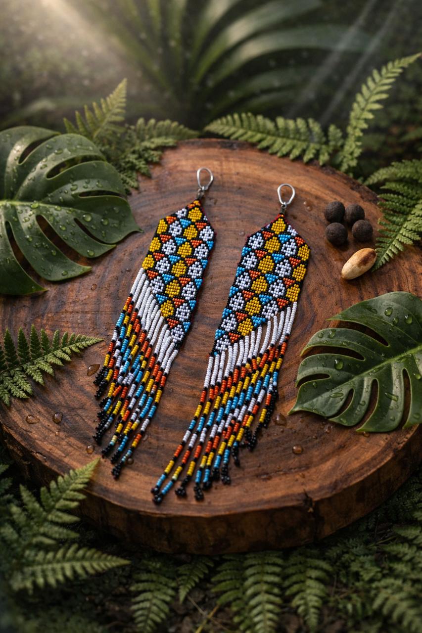 Brincos indígena JAGUARA