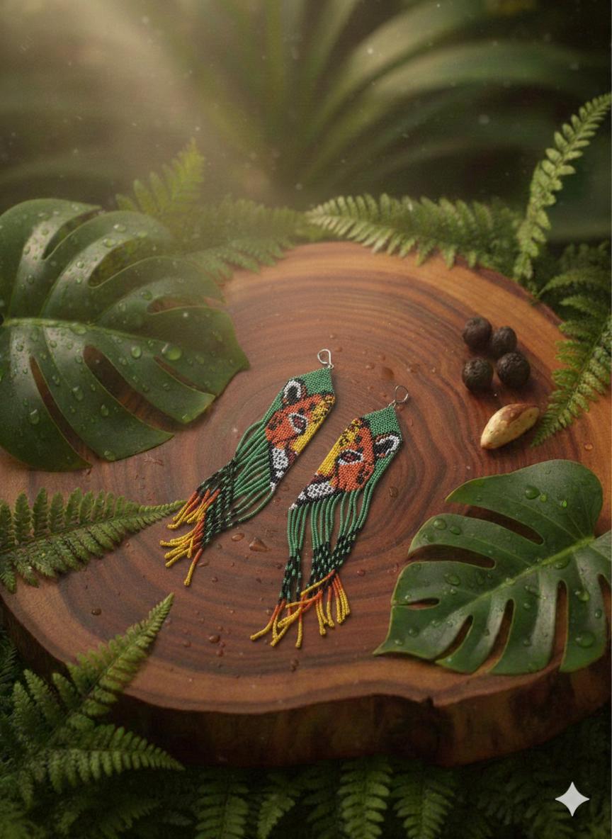 Brincos jaguatirica JAGUARA